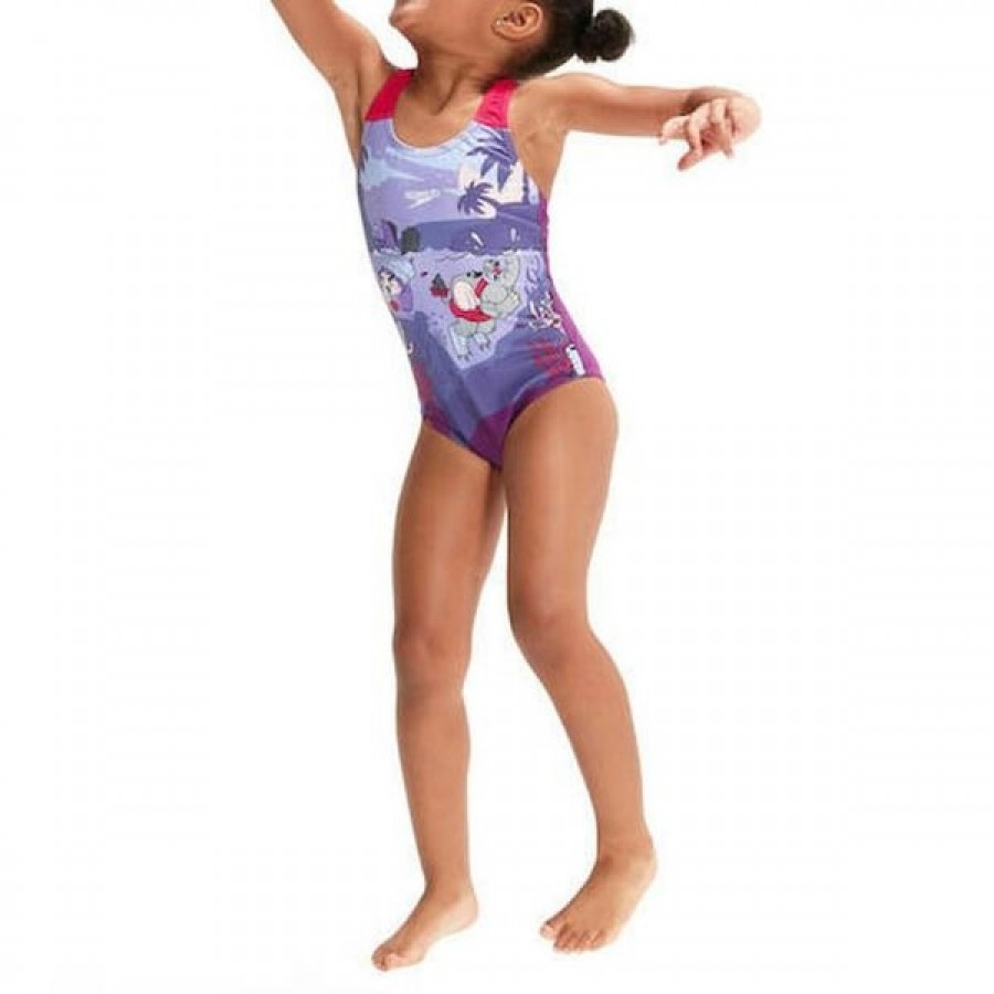 GIRLS LTS PRINTED- ((SPEEDO 003142-14805