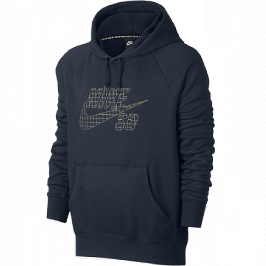 Men's SB Icon Grid Fill Pullover Hoodie - NIKE - 800950-451