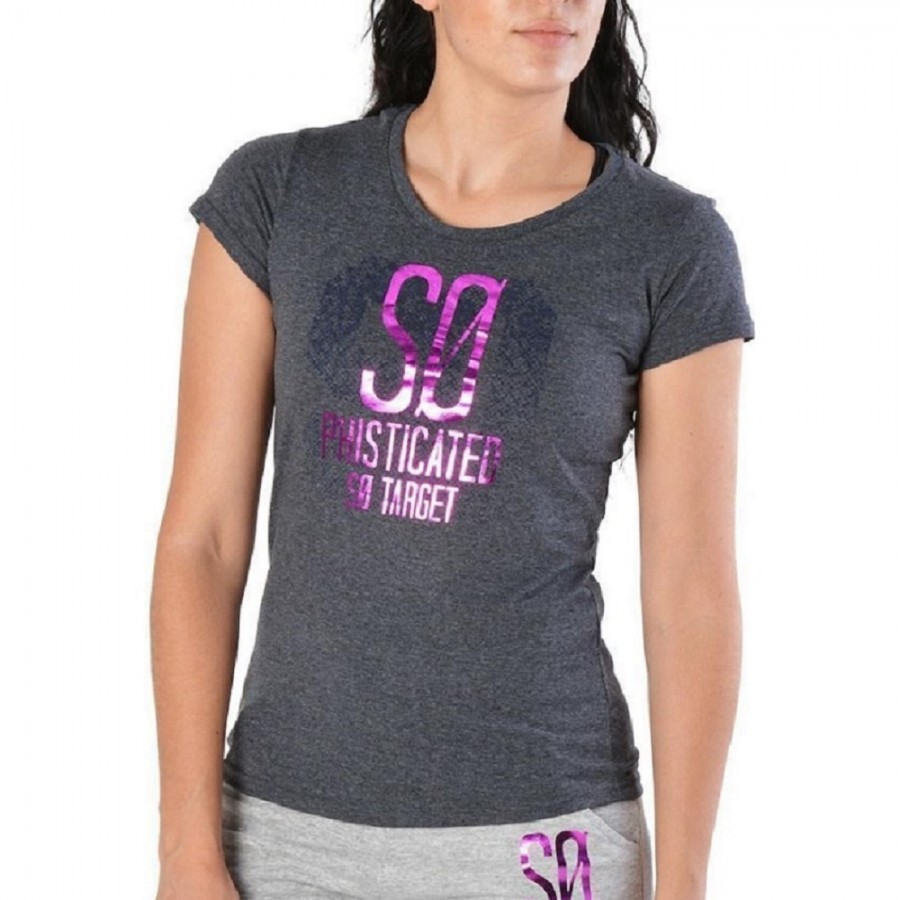 T SHIRT K/M - TARGET - S8/46012 ΓΚΡΙ