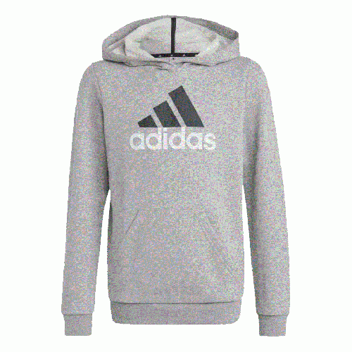 ESSENTIALS TWO-COLORED BIG LOGO COTTON HOODIE- ((ADIDAS HB4362
